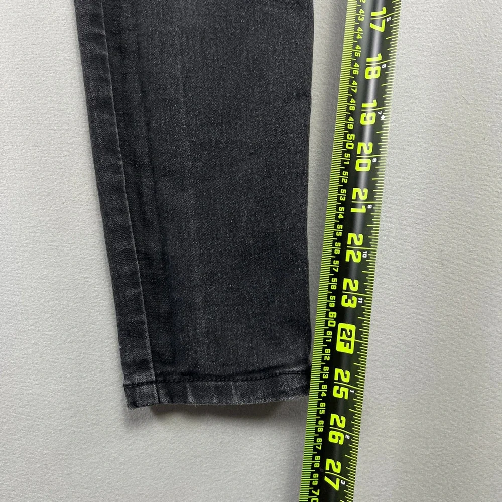 Young & Modern Jeans Womens 6P Black Denim Cotton Stretch Mid Rise Skinny Leg